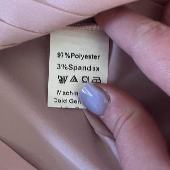 SHEIN mock neck button front sleeveless pink large blouse - Picture 16 of 16